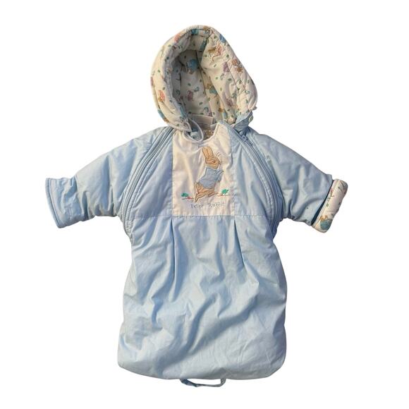 Vtg 1990s Beatrix Potter Quiltex Peter Rabbit Bunting Size  NB - Picture 1 of 9